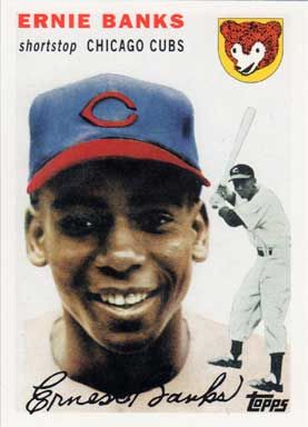 2010 Topps Cards Your Mom Threw Out Original Back #CMT-3 Ernie Banks 1954 