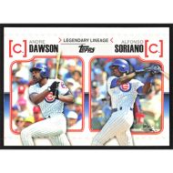 2010 Topps Legendary Lineage #LL-36 A. Dawson/A. Soriano