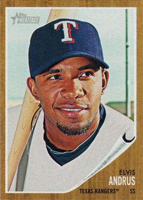 2011 Topps Heritage #449 Elvis Andrus SP 