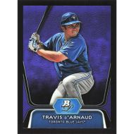 2012 Bowman Platinum Prospects Purple Refractors #BPP9 Travis d'Arnaud