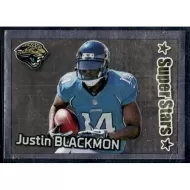 2012 Panini Stickers #158 Justin Blackmon SuperStars Foil