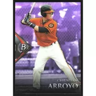 2014 Bowman Platinum Chrome Prospects Purple Refractors #BPCP89 Christian Arroyo