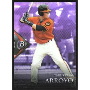 2014 Bowman Platinum Chrome Prospects Purple Refractors #BPCP89 Christian Arroyo