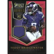 2014 Select Rookie Jerseys Prizm Red #RJ-TB Teddy Bridgewater Jersey