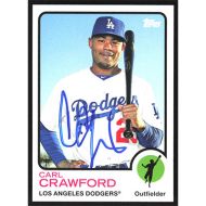 2014 Topps Archives #5 Carl Crawford Autographed