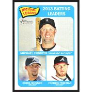 2014 Topps Heritage #2 M. Cuddyer/F. Freeman/C. Johnson League Leaders