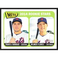 2014 Topps Heritage #308 Travis d'Arnaud/Wilmer Flores Rookie Stars