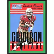 2015 Score Gridiron Heritage Green #19 Derrick Brooks