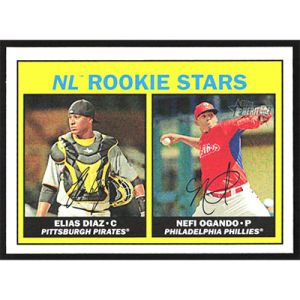 2016 Topps Heritage #184 E. Diaz/N. Ogando Rookie Stars