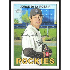 2016 Topps Heritage #196 Jorge De La Rosa