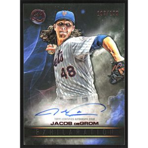 2016 Topps Legacies of Baseball Exhilaration Autographs #EA-JD Jacob deGrom Autographed