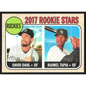 2017 Topps Heritage #258 David Dahl/Raimel Tapia Rookie Stars