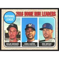 2017 Topps Heritage #5 N. Arenado/C. Carter/K. Bryant League Leaders
