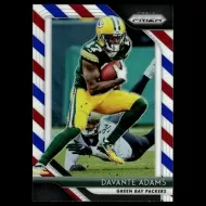 2018 Panini Prizm Red White and Blue Prizms #129 Davante Adams