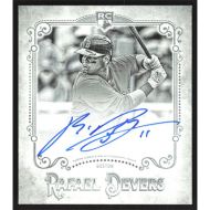 2018 Topps Gypsy Queen Mini Rookie Autographs Black and White #GQRA-RD Rafael Devers Autographed