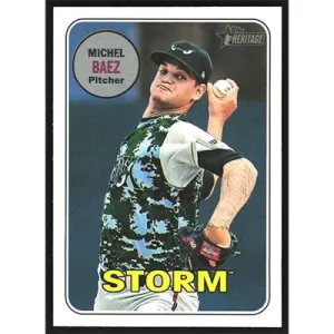 2018 Topps Heritage Minors #210 Michel Baez SP
