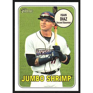 2018 Topps Heritage Minors #80 Isan Diaz
