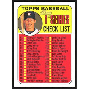 2018 Topps Heritage #214 Carlos Correa Checklist