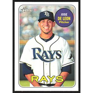 2018 Topps Heritage #383 Jose de Leon
