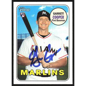2018 Topps Heritage #563 Garrett Cooper Autographed