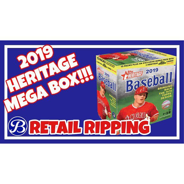 04/27/19 - 2019 Topps Heritage Baseball Mega Box