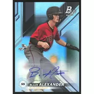 2019 Bowman Platinum Top Prospects Autographs #TOP-54 Blaze Alexander Autographed