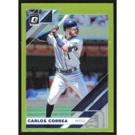 2019 Donruss Optic Lime Green #143 Carlos Correa