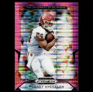 2019 Panini Contenders Draft Picks Collegiate Pink Pulsar Prizms #109 Rodney Anderson