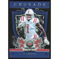 2019 Panini Prizm Draft Picks Crusade Prizms Blue #5 A.J. Brown