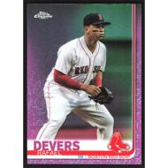 2019 Topps Chrome Pink Refractors #184 Rafael Devers