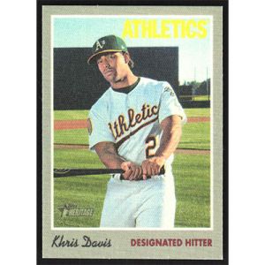 2019 Topps Heritage '70 Cloth Stickers #13 Khris Davis