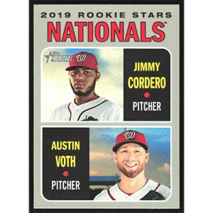 2019 Topps Heritage #154 J. Cordero/A. Voth Rookie Stars