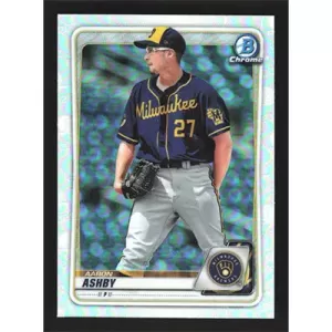 2020 Bowman Chrome Draft Refractors #BD-186 Aaron Ashby