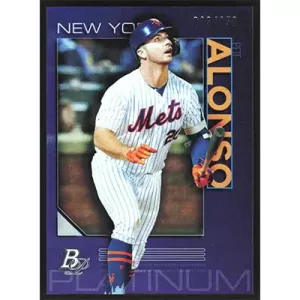 2020 Bowman Platinum Purple #49 Pete Alonso