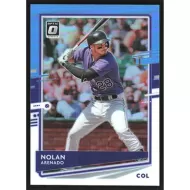 2020 Donruss Optic Carolina Blue and White #149 Nolan Arenado