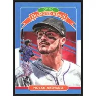 2020 Donruss Optic Carolina Blue and White #29 Nolan Arenado Diamond Kings