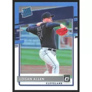 2020 Donruss Optic Carolina Blue and White #75 Logan Allen