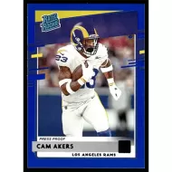 2020 Donruss Press Proof Blue #325 Cam Akers Rated Rookie