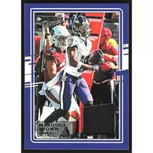 2020 Donruss Threads Blue #12 Marquise Brown Jersey