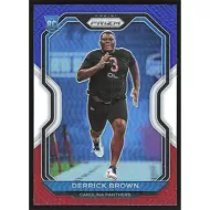 2020 Panini Prizm Red White and Blue #365 Derrick Brown