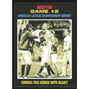 2020 Topps Heritage #196 Correa walks off Postseason Highlights