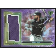 2020 Topps Triple Threads Single Jumbo Relic Amethyst #SJR-DD David Dahl Jersey