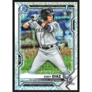 2021 Bowman Chrome Mega Box Prospects Refractors #BCP-33 Eddy Diaz