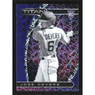 2021 Panini Chronicles Titan Purple Velocity #8 Jose Devers