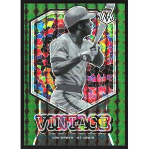 2021 Panini Mosaic Vintage Green #V8 Lou Brock