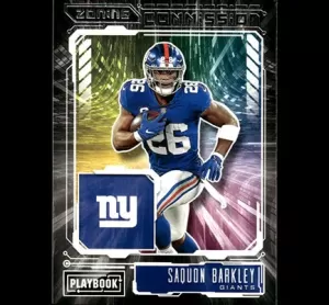 2021 Panini Playbook Zoning Commission #ZC-SBA Saquon Barkley