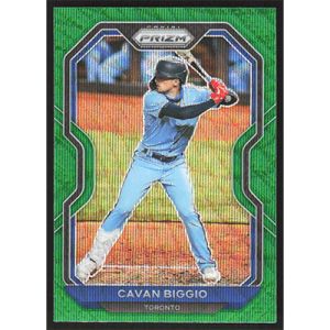 2021 Panini Prizm Green Wave #155 Cavan Biggio
