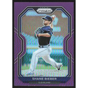 2021 Panini Prizm Purple #166 Shane Bieber