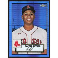 2021 Topps Chrome Platinum Anniversary Blue Prism Refractors #213 Rafael Devers