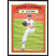 2021 Topps Heritage #100 Jacob deGrom In Action